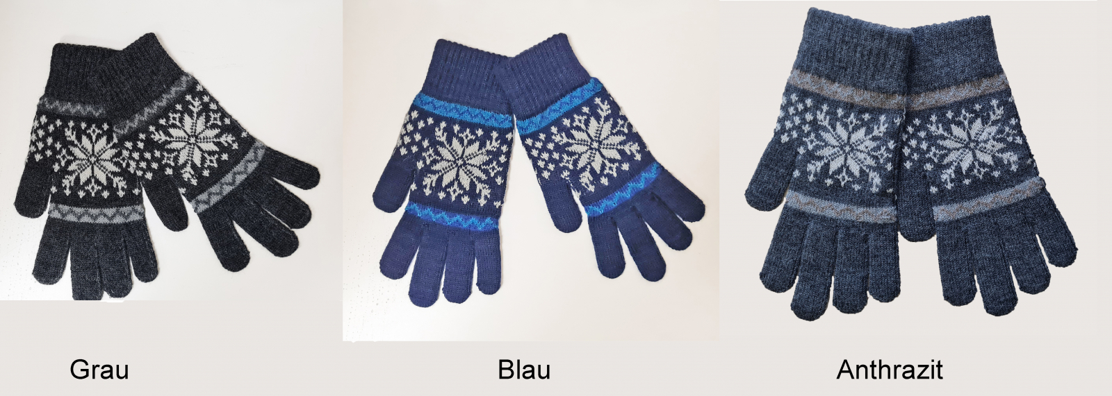 Babyalpaka Handschuhe Scneeflocke